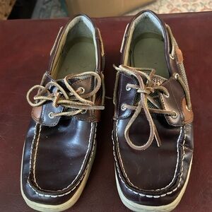 Sperry Dark Brown Leather Boat Shoes